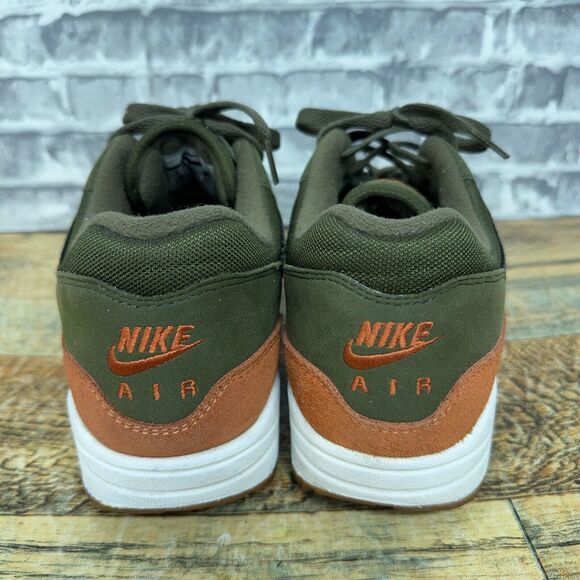 Nike Air Max 1 Olive Canvas Russet Green Orange AH8145-301 Mens Size 10 2018 - Picture 7 of 11